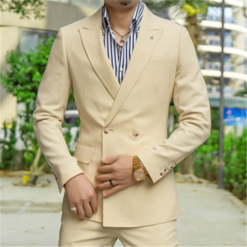 Latest Men Formal Wear - 남성용 최신 2 피스 정장 신랑