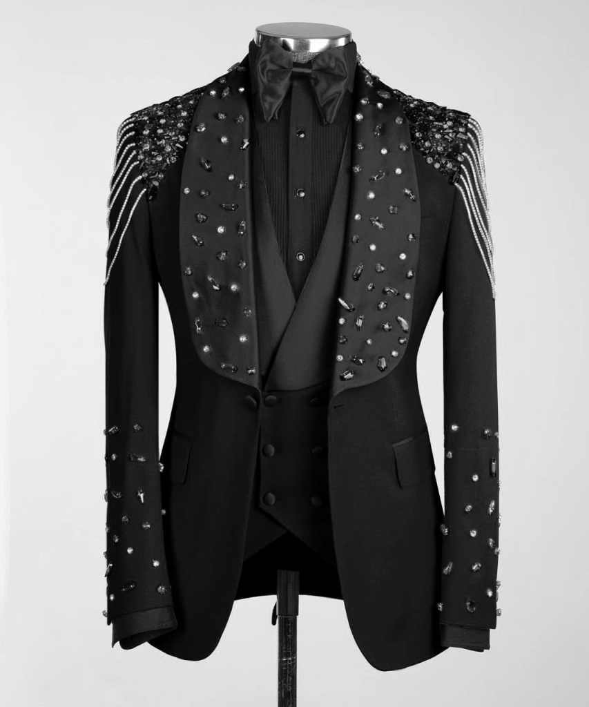 Men Formal Wear Modern - 남자를위한 고급스러운 맞춤형 웨딩 정장 3