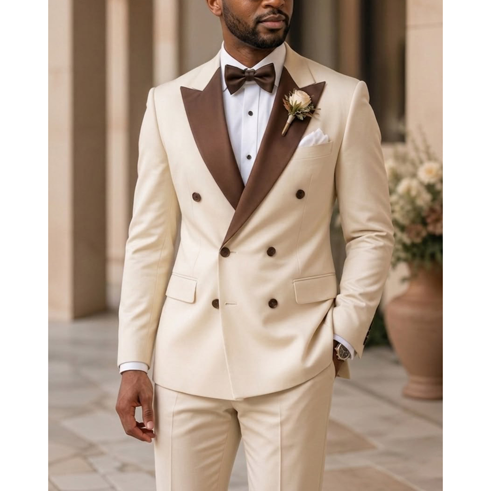 Men Formal Wear Modern - 남성 더블 브레스티드 턱시도 수트 패션