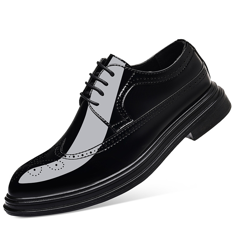 남성용 에나멜 브로그 드레스 슈즈, 레이스업 정장 옥스 - Patent Leather Oxford 리뷰 및 가격