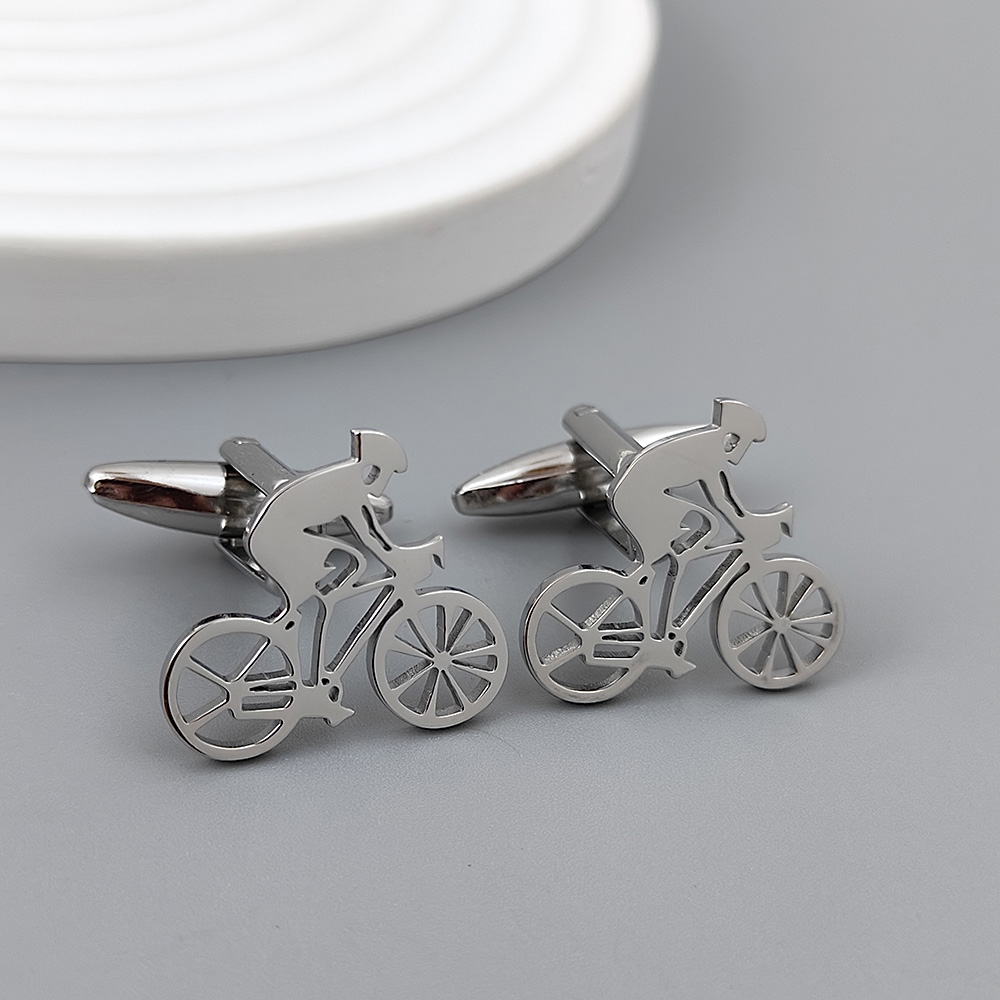 자전거 레이서 금도금 커프스 단추, 블랙 스테인레스 스 - Men Formal Wear With Tie 리뷰 및 가격