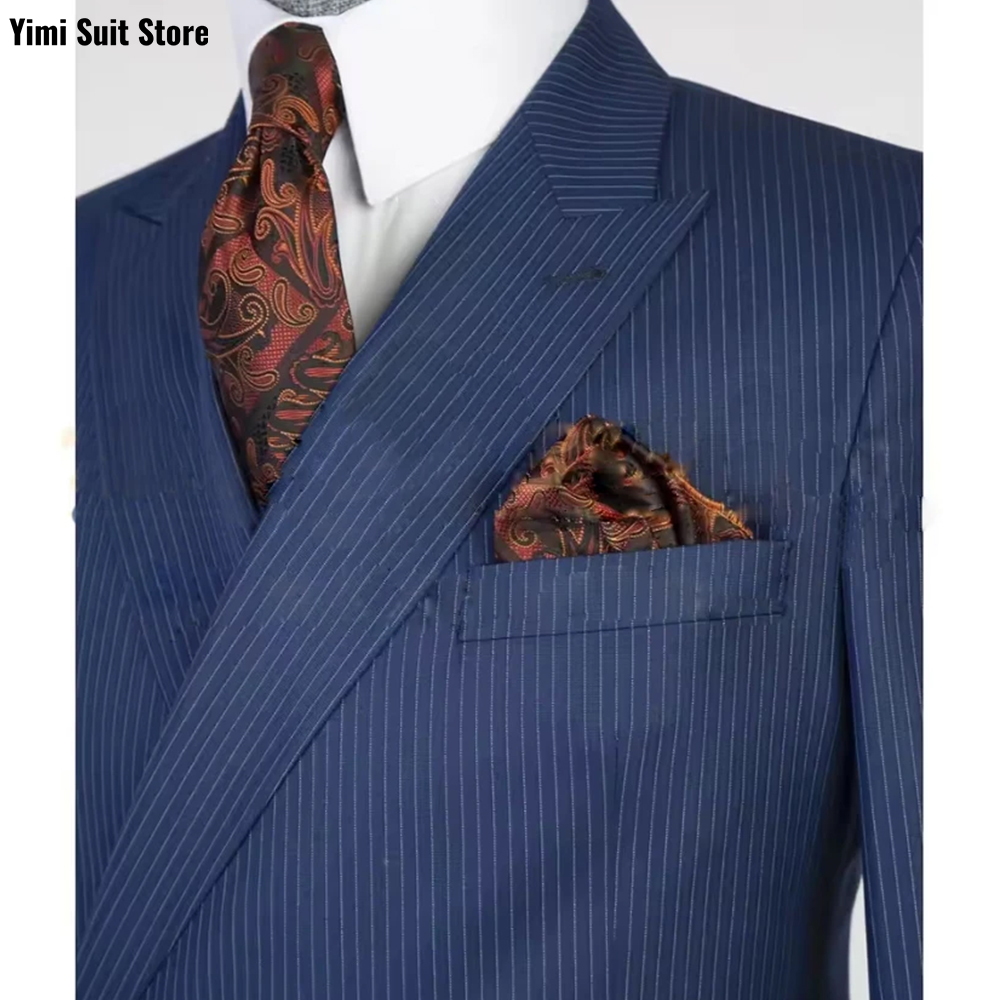 핀스트라이프 남성 정장 2피스 원버스트 블레이저 데일리 - Men Formal Wear Modern 리뷰 및 가격