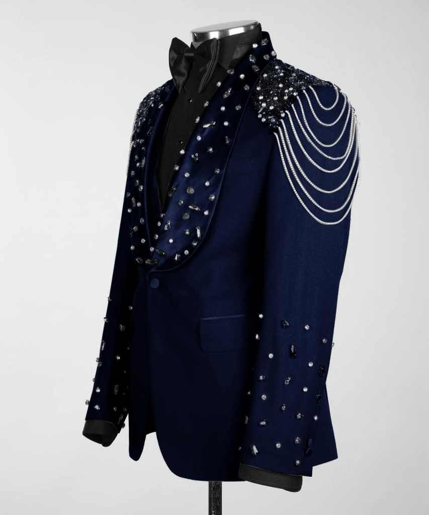 남자를위한 고급스러운 맞춤형 웨딩 정장 3 조각 블레이 - Men Formal Wear Modern 리뷰 및 가격