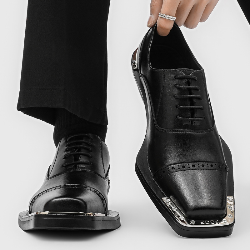 남성 가죽 구두 - 영국 스타일 정장 구두 - 견고한  - Men Formal Wear Look 리뷰 및 가격