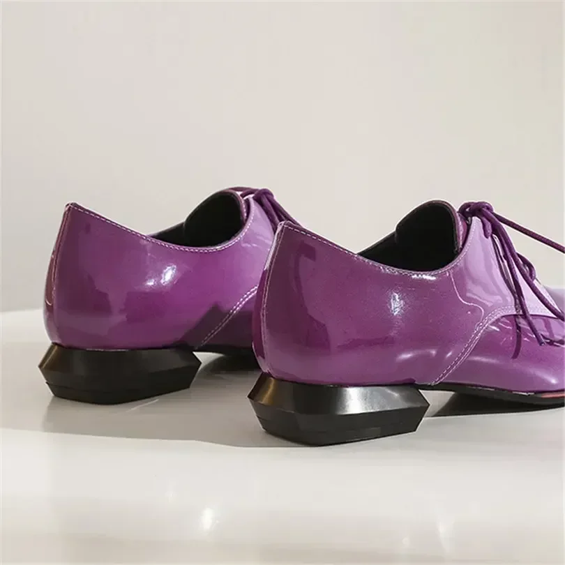 영국 여성 옥스포드 그라디언트 레드 퍼플 특허 가죽 플 - Patent Leather Oxford 리뷰 및 가격