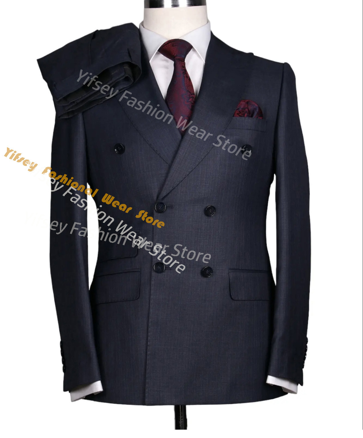 브라운 여름 남성 정장 세트 코트 바지 남자친구 블레이 - Latest Men Formal Wear 리뷰 및 가격
