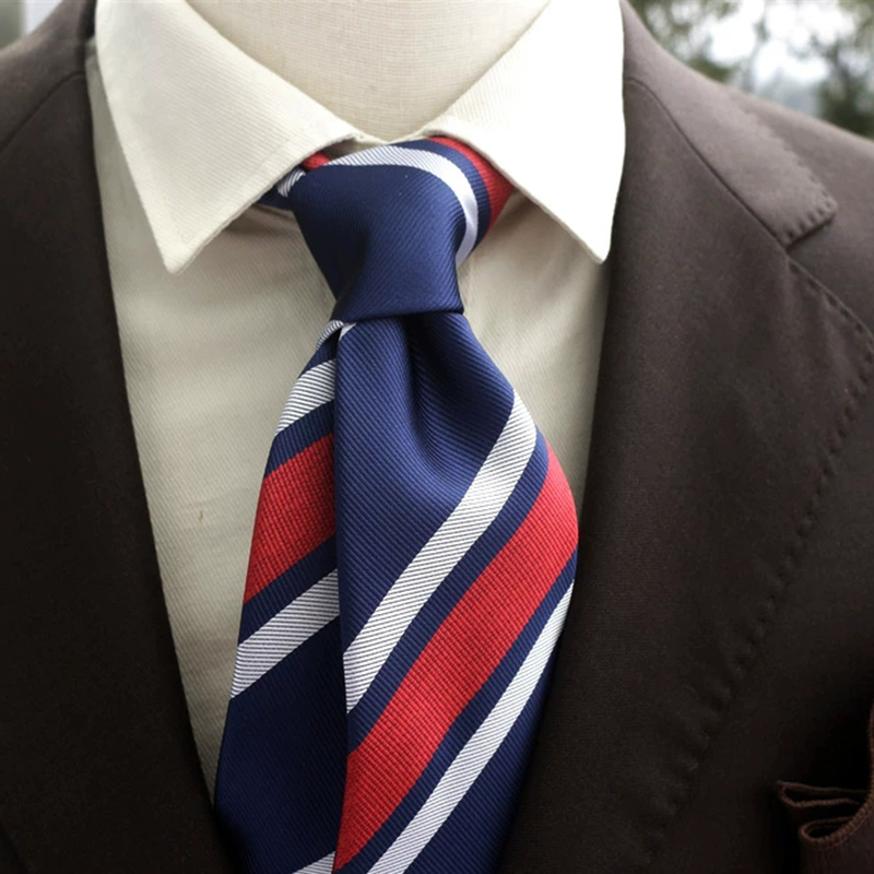 남성용 트렌디 네이비 다크 브라운 넥타이, 포멀 비즈니 - Men Formal Wear With Tie 리뷰 및 가격