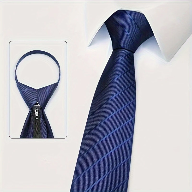 6개입 남성용 지퍼 타이 넥타이 8cm(3.15인치)  - Men Formal Wear With Tie 리뷰 및 가격