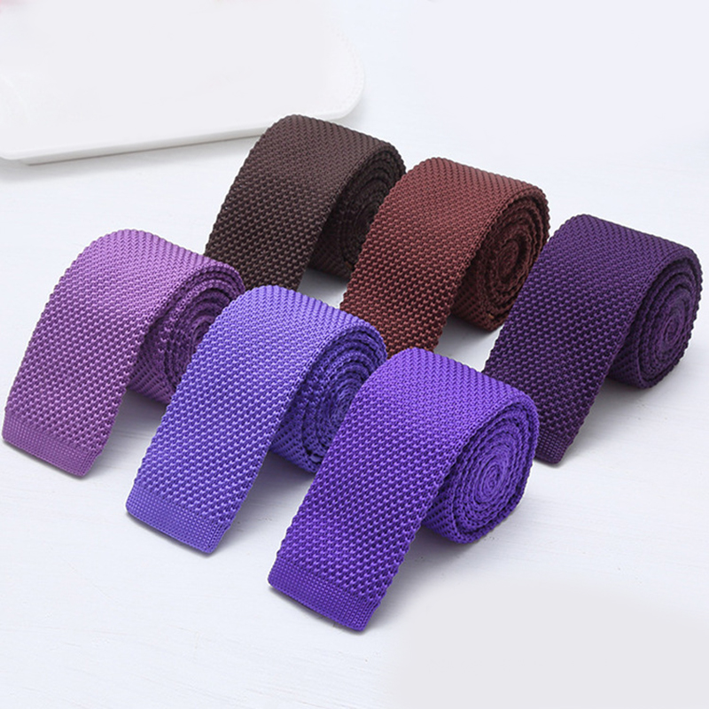 6cm 솔리드 블랙 화이트 니트 넥타이 남성용 포멀 패 - Men Formal Wear With Tie 리뷰 및 가격