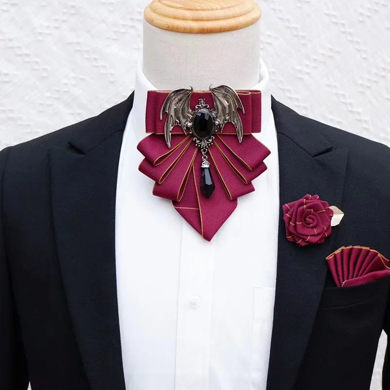 남자의 나비 넥타이 브로치 세트 영국 한국어 정장 드레 - Men Formal Wear With Tie 리뷰 및 가격