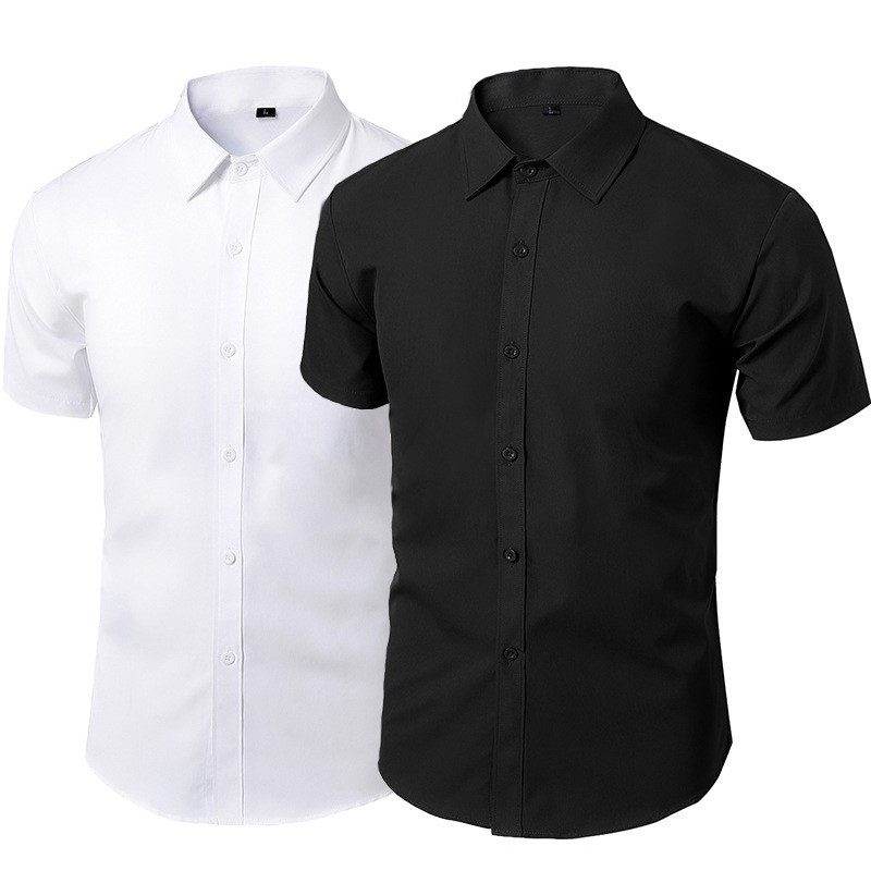 남성용 블랙 코튼 포멀 드레스 셔츠 캐주얼 오피스룩 루 - Men Formal Wear All Black 리뷰 및 가격