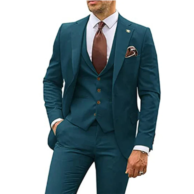 남성용 웨딩 정장 3피스 슬림핏 세트 신랑 들러리 예복 - Men Formal Party Wear Dress 리뷰 및 가격