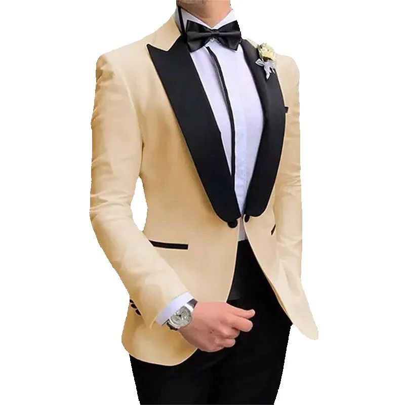 최신 클래식 2피스 웨딩 수트 남성용 신랑 턱시도 신랑 - Latest Men Formal Wear 리뷰 및 가격