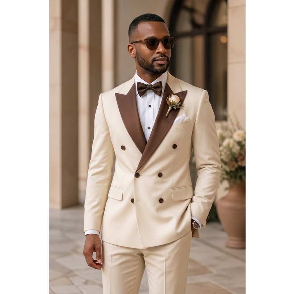 남성 더블 브레스티드 턱시도 수트 패션 피크 라펠 웨어 - Men Formal Wear Modern 리뷰 및 가격